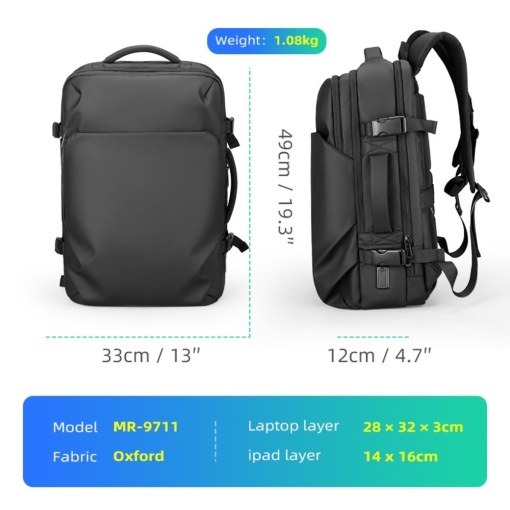 Balo Cao Cap Da Nang Tien Ich Suc Chua Lon Fix Laptop 15.6 17.3 icnh MARK RYDEN CAMPUS 5 1